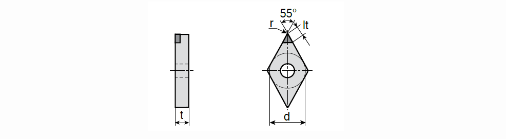 TaeguTec DNGA 150408 LN TB7015 - изображение, картинка, фото на сайте ISO-market.ru