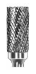 Борфреза твердосплавная цилиндрическая по металлу форма A (с гладким торцом) 25х25х70х6 мм - изображение, картинка, фото на сайте ISO-market.ru