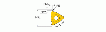 Iscar 16ER 11 BSPT IC250 - изображение, картинка, фото на сайте ISO-market.ru