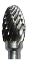 Борфреза твердосплавная овальная по металлу форма E 10х16х61х6 мм - изображение, картинка, фото на сайте ISO-market.ru