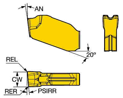 Sandvik Coromant QD-RG-0300-0501-CO 1145 - изображение, картинка, фото на сайте ISO-market.ru