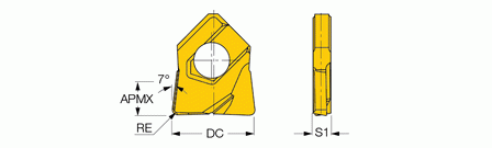 Iscar HTR D120-R1.0-QF IC908 - изображение, картинка, фото на сайте ISO-market.ru