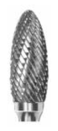 Борфреза твердосплавная пламевидная по металлу форма H 6х18х63х6 мм - изображение, картинка, фото на сайте ISO-market.ru