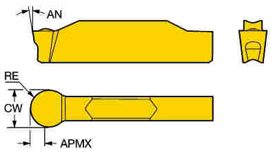 Sandvik Coromant N123L1-0800-RM H13A - изображение, картинка, фото на сайте ISO-market.ru