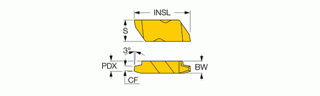 Iscar FLA-4L6  IC908 - изображение, картинка, фото на сайте ISO-market.ru