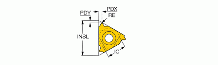 Iscar 16IR 1.25 MJ IC908 - изображение, картинка, фото на сайте ISO-market.ru
