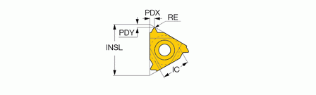 Iscar 16ER 1.00 MJ IC908 - изображение, картинка, фото на сайте ISO-market.ru