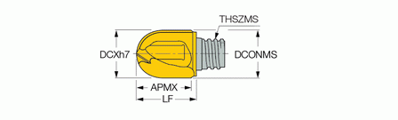 Iscar MM HRF120-2T08 IC903 - изображение, картинка, фото на сайте ISO-market.ru