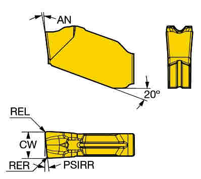 Sandvik Coromant QD-RG-0300-0502-CM 1135 - изображение, картинка, фото на сайте ISO-market.ru