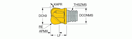 Iscar MM HT200N11R8.0-2T12 IC908 - изображение, картинка, фото на сайте ISO-market.ru