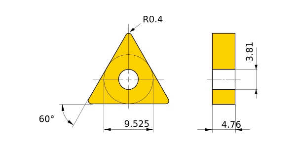 Mitsubishi TNMG160404R-1G NX2525 - изображение, картинка, фото на сайте ISO-market.ru