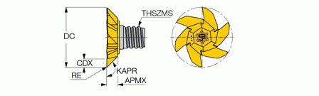Iscar MM GRIT 28K-45D-6T10 IC528 - изображение, картинка, фото на сайте ISO-market.ru