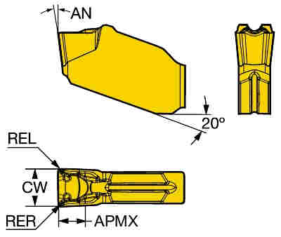 Sandvik Coromant QD-NK-0600-0004-TF 1145 - изображение, картинка, фото на сайте ISO-market.ru